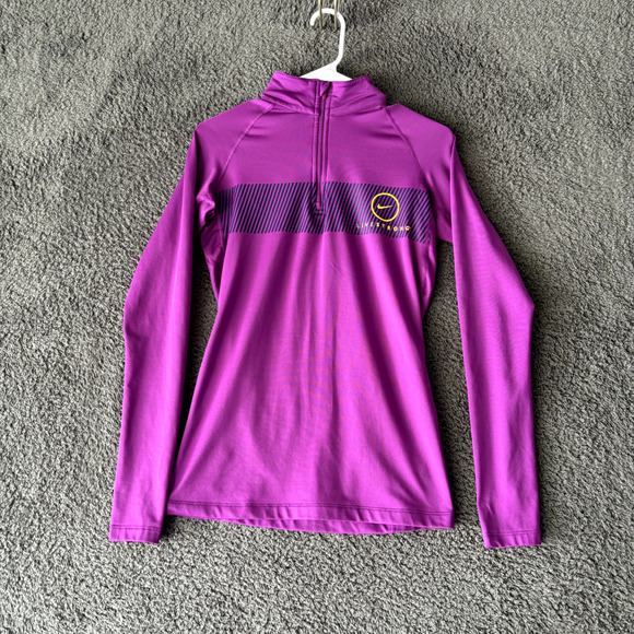 NIKE Women's Pro Combat Livestrong 1/4 Zip Compression Top sz S Dri-FIT - Picture 1 of 6